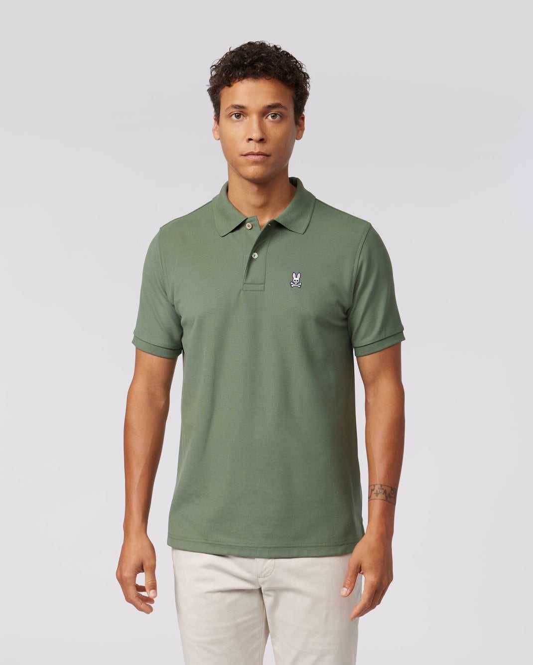 Polos Psycho Bunny Classic Pique Polo Shirt Laurel Wreath Homme | UUT-43965707